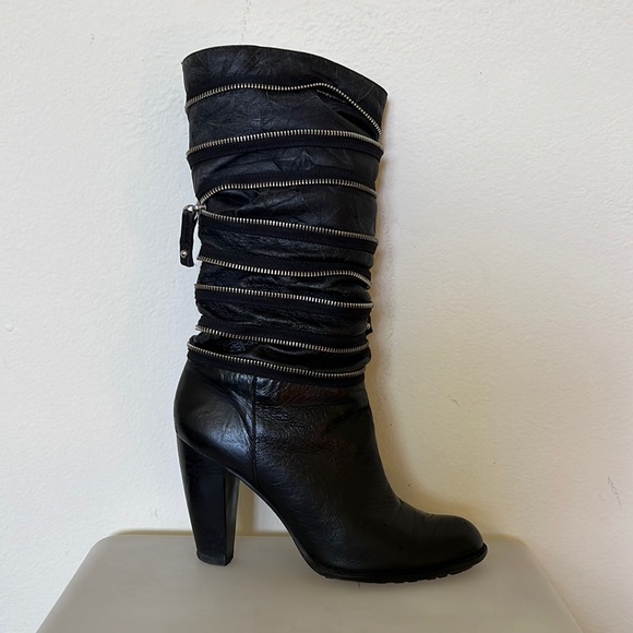 7 For all mankind, slouchy zipper boots - Picture 2 of 7